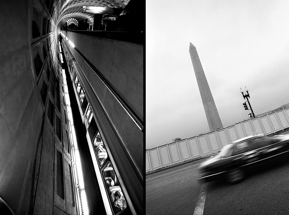 the metro and the washington monument