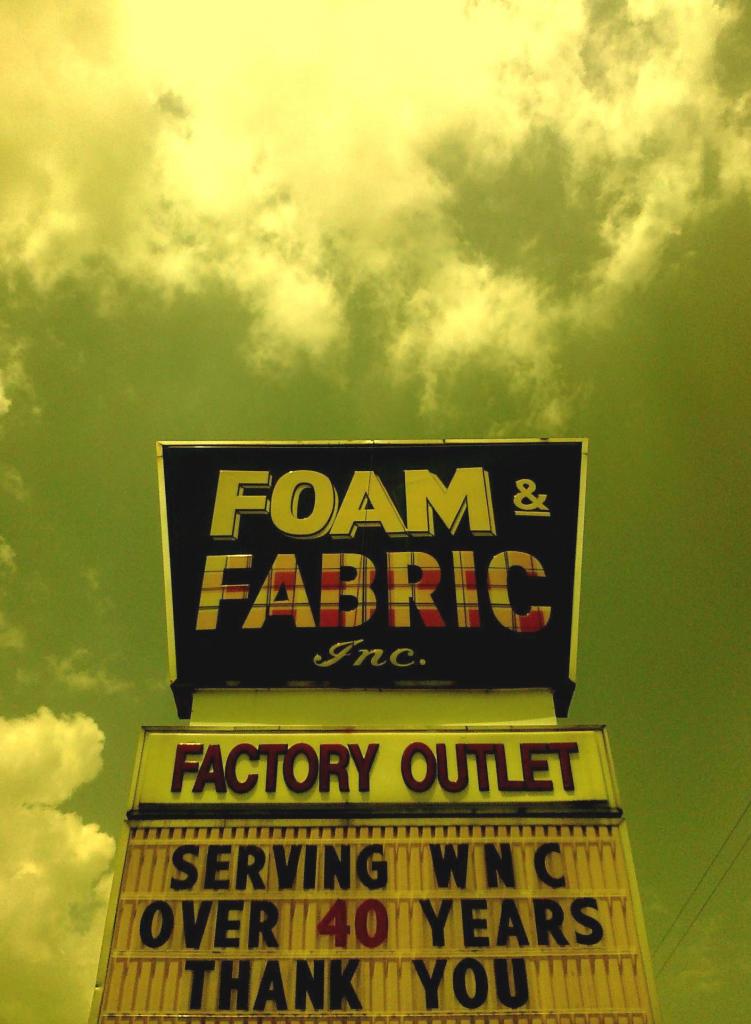 Foam and fabric