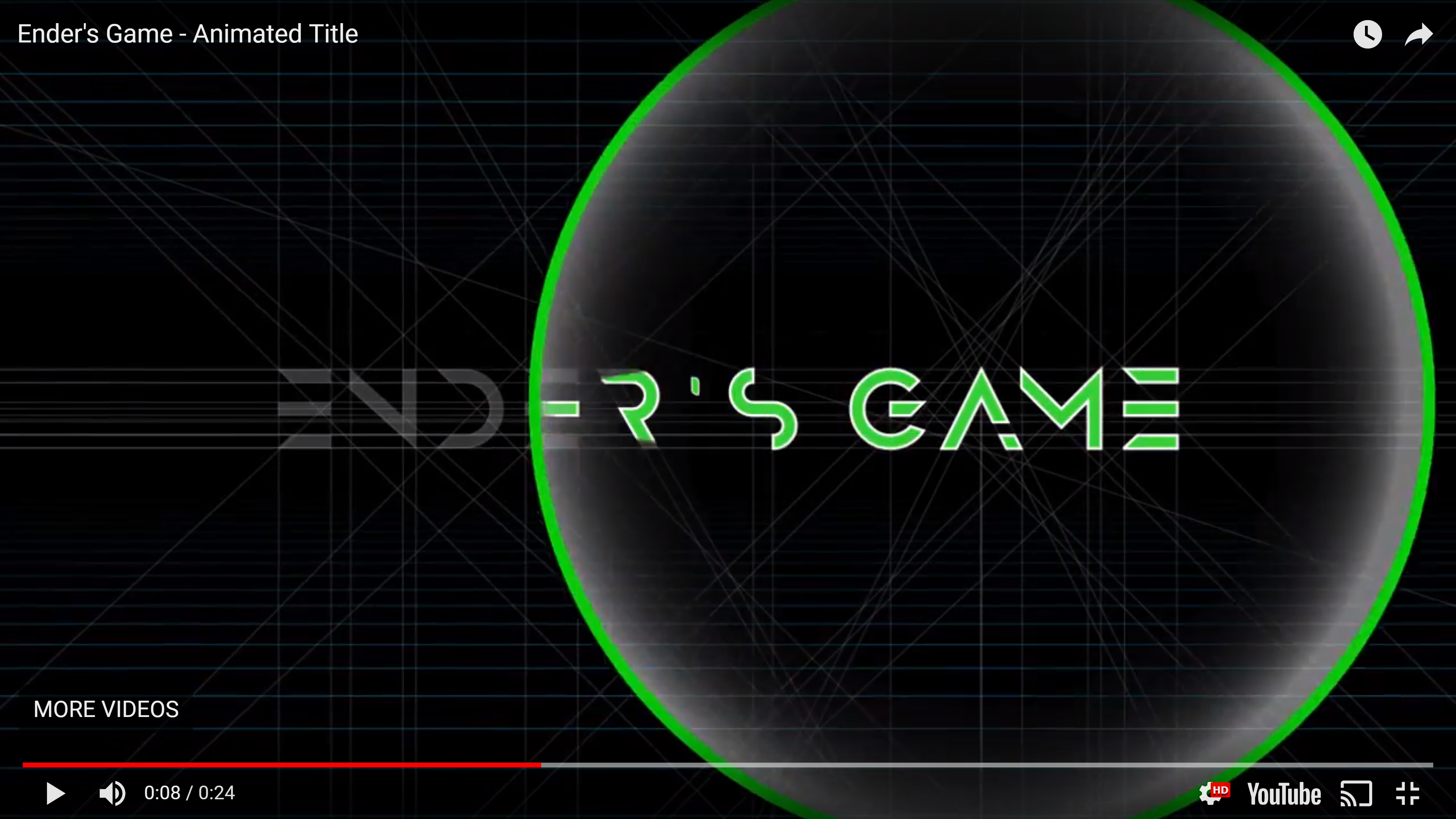 Ender's Game| Animated Book Title screenshot