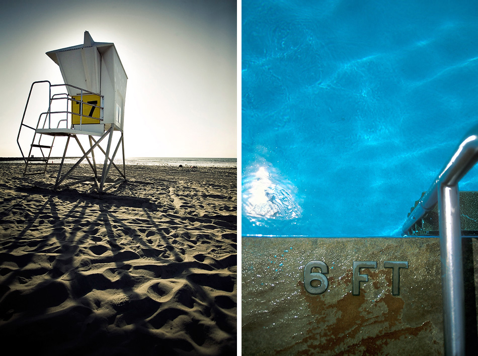 lifeguard tower and pool