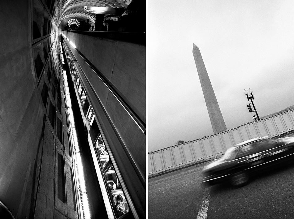 the metro and the washington monument